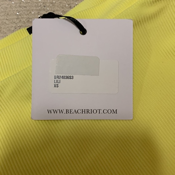 Free people beach riot yellow bikini bottoms xs new with tags lili yellow liliko - Picture 5 of 7